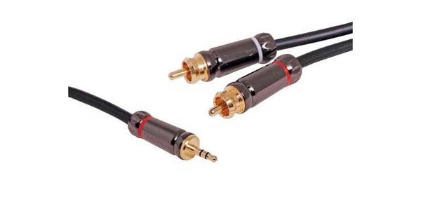 3M 3.5MM STEREO PLUG TO 2 RCA MALE CABLE P7222A