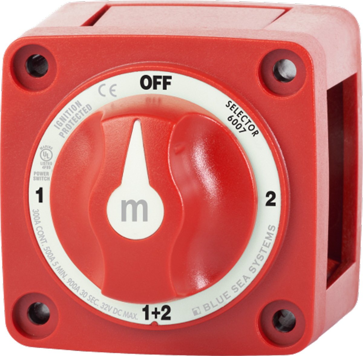 BLUE SEA SYSTEMS M SERIES BATTERY SWITCH 4 POSITION BS-6007B