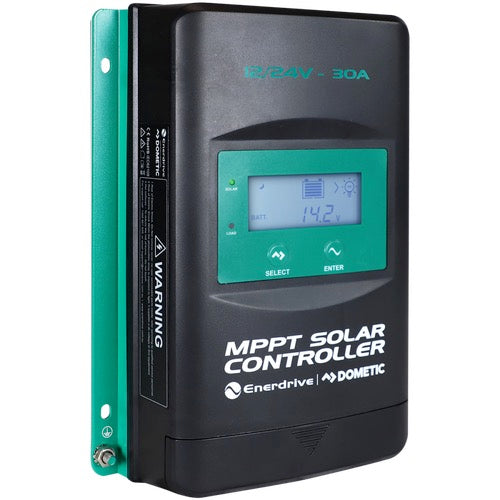 ENERDRIVE MPPT SOLAR CONTROLLER W/DISPLAY - 30AMP 12/24V EN43530