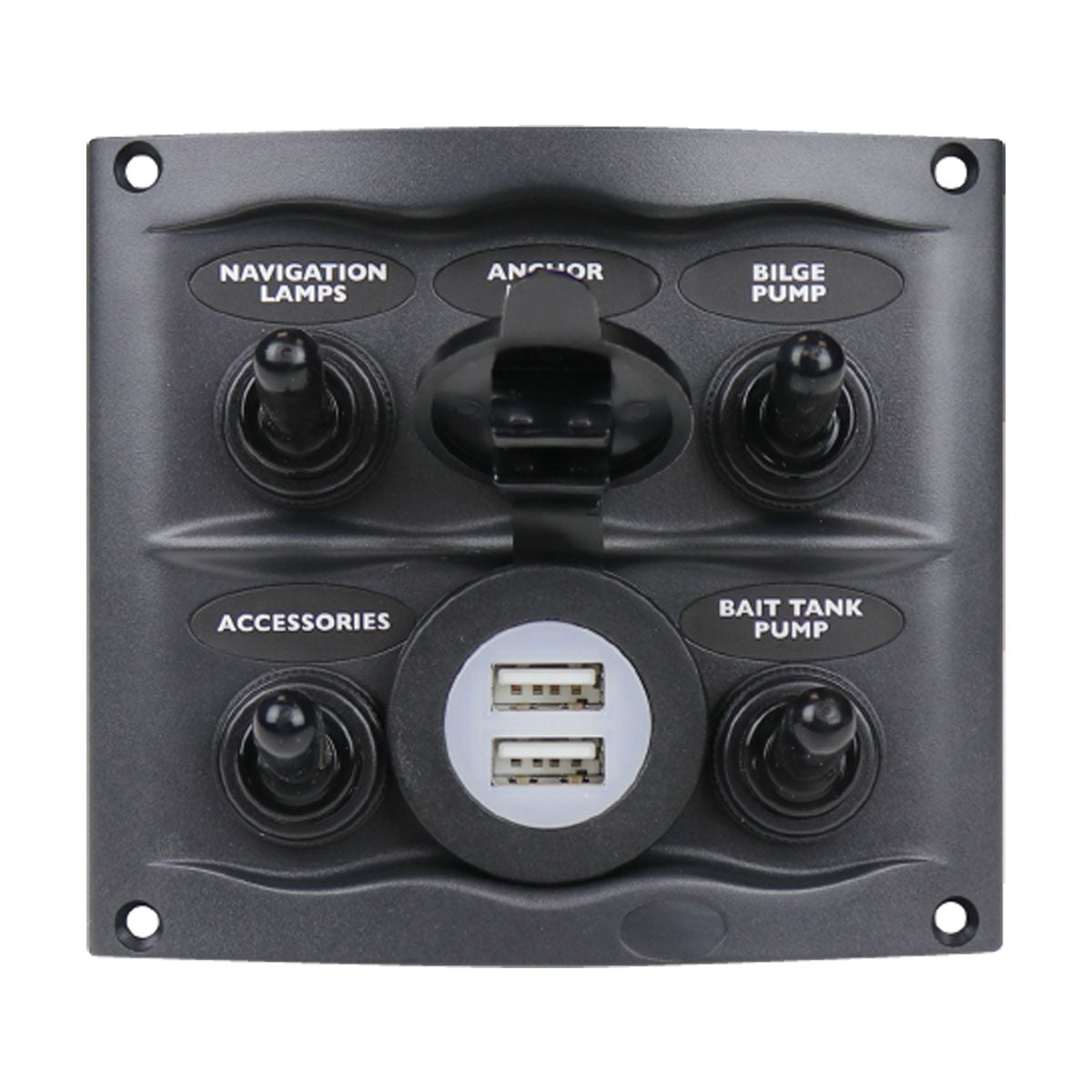 BEP WATERPROOF SWITCH PANEL 5 POSITION USB GREY 113248