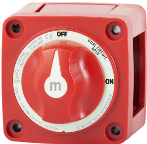 BATTERY SWITCH 300A DUAL CIRCUIT RED BS-6010B