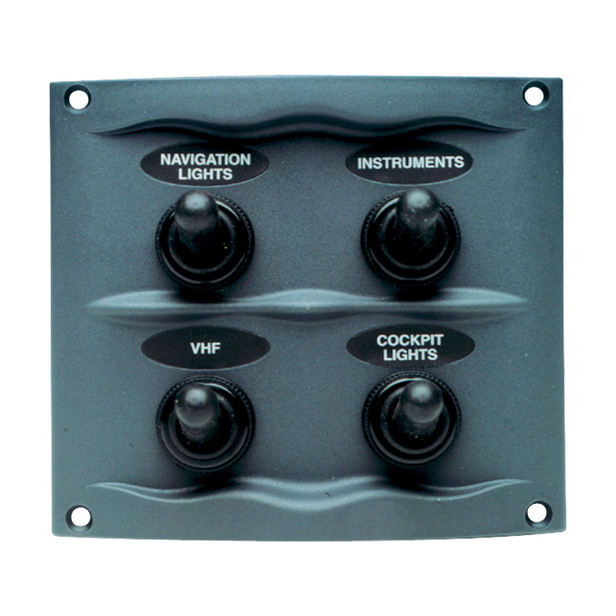 BEP WATERPROOF SWITCH PANEL 4 POSITION GREY 113240