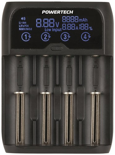 4-CHANNEL UNIVERSAL FAST CHARGER WITH LCD MB3703