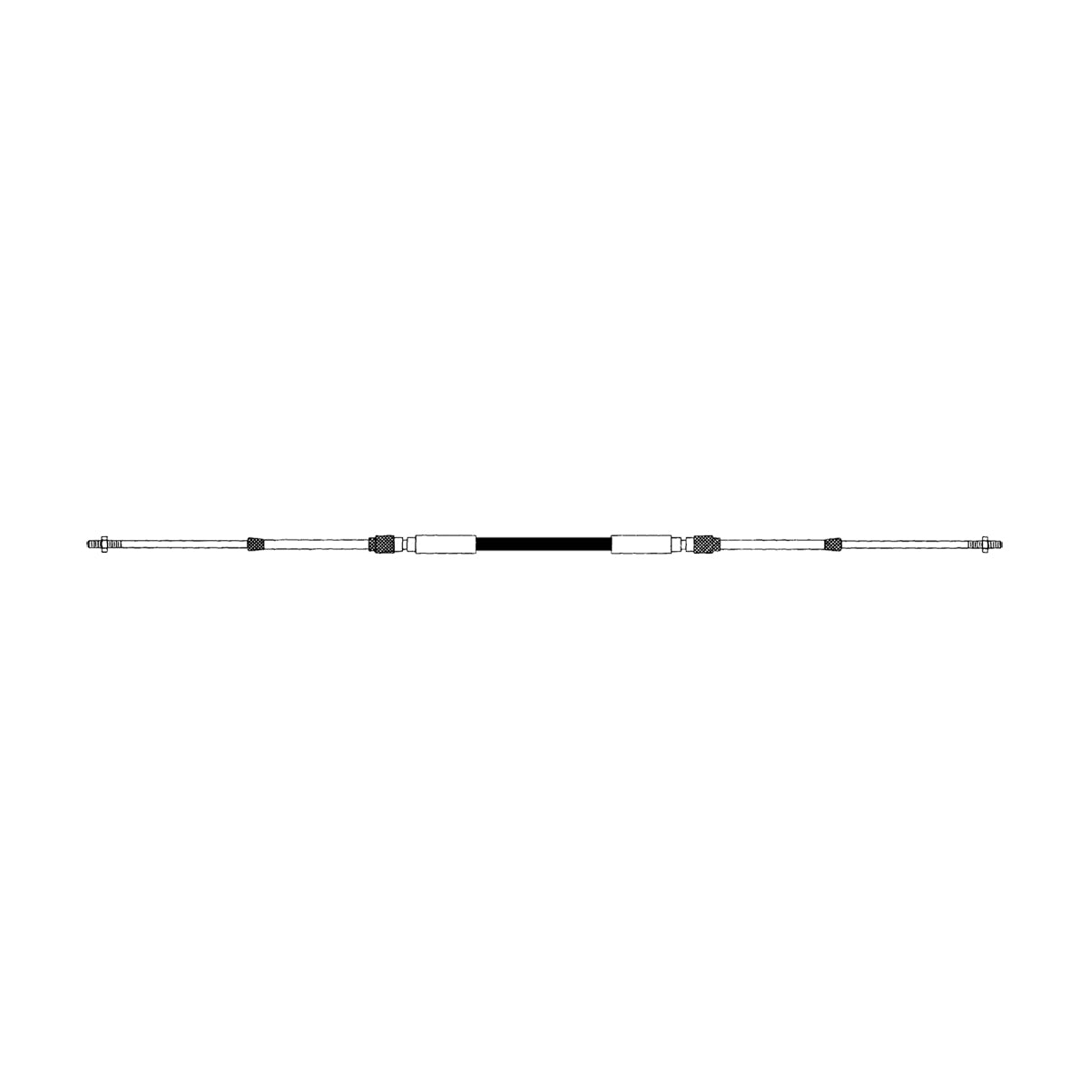 SEASTAR CCX633 XTREME PREMIUM CONTROL CABLE 20FT BLACK 303320