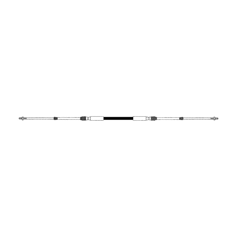 SEASTAR CCX633 XTREME PREMIUM CONTROL CABLE 20FT BLACK 303320