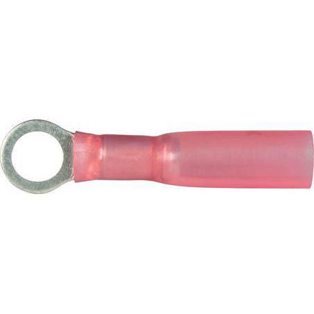 CRIMP TERMINAL RING RED ID 5MM HEAT SHRINKABLE 50 PCE ACX3176