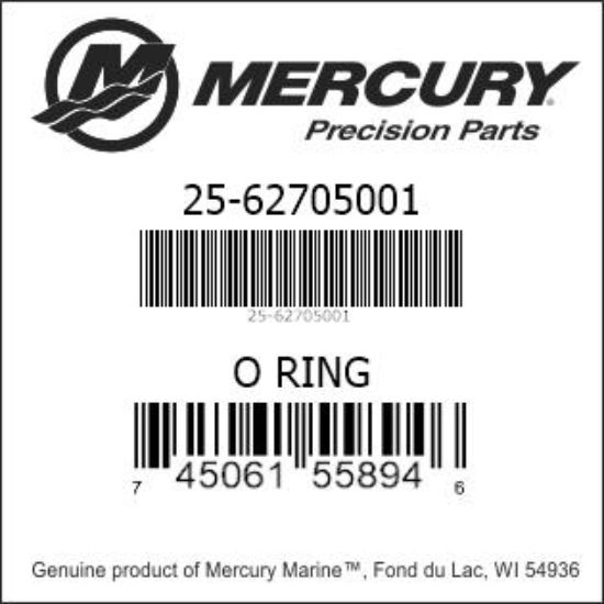 O RING 62705001
