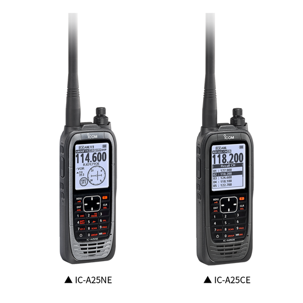NEXT GENERATION ICOM AIR BAND RADIO WITH BUILT-IN GPS AND BLUETOOTH IC-A25CE