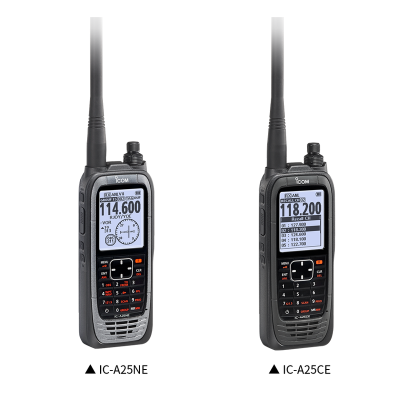 NEXT GENERATION ICOM AIR BAND RADIO WITH BUILT-IN GPS AND BLUETOOTH IC-A25CE