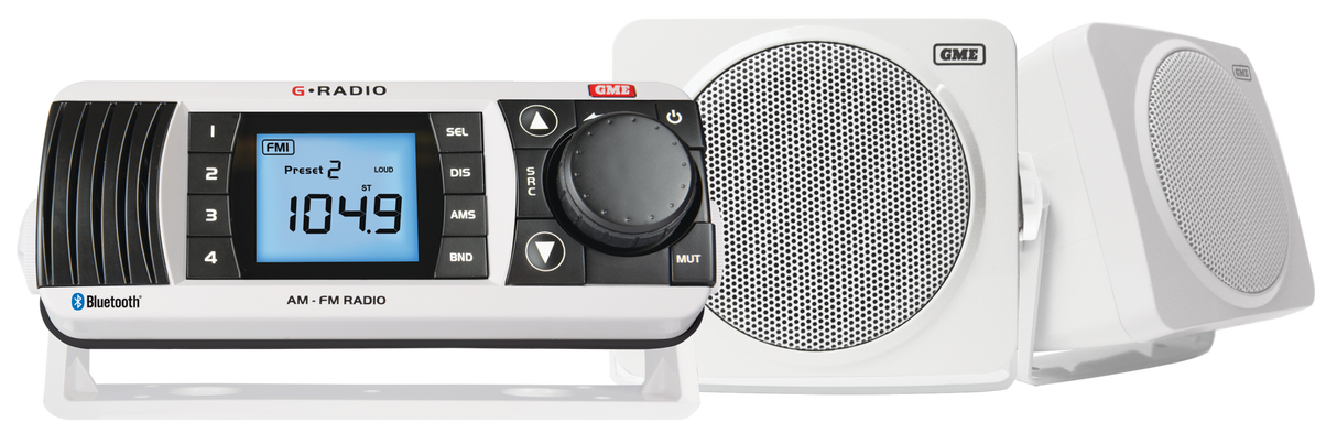 MARINE STEREO - AM/FM MARINE RADIO ENTERTAINMENT PACK GR300BTWEP2