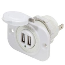 BLUE SEA 12/24V DUAL USB 2.1A CHARGER BULK WHITE BS-1016200B