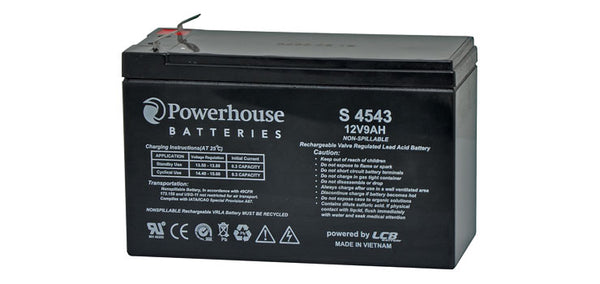 12V 9AH SEALED LEAD ACID (SLA) GEL BATTERY 6.3MM/F2 S4543