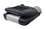 SS48 PADDED FOLDING BOAT SEAT - DARK BLUE/OFF WHITE JPW2764