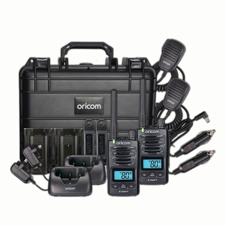 5 WATT IP67 WATERPROOF HANDHELD UHF CB RADIO TRADE TWIN PACK  DTXTP600B28
