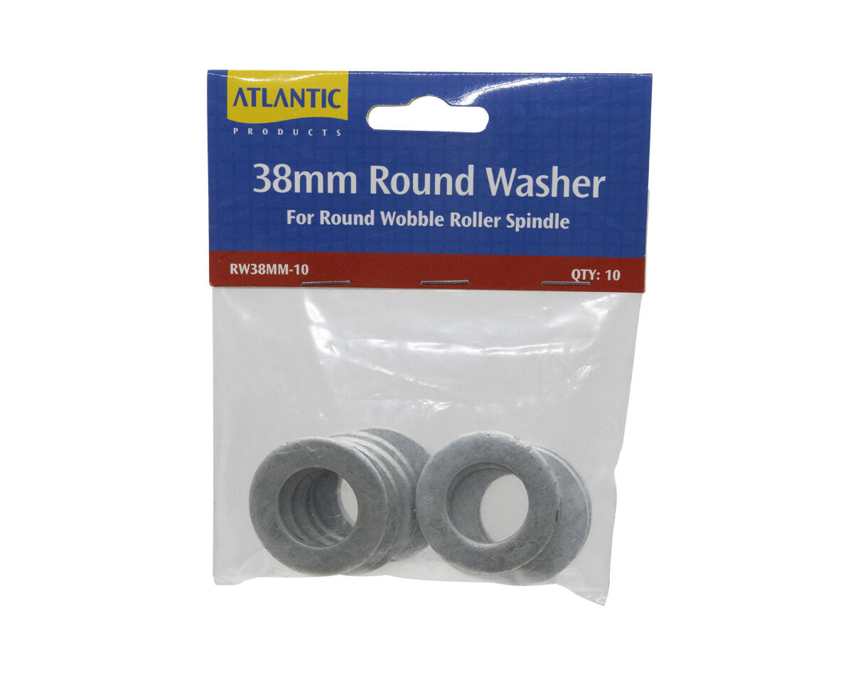 GALVANISED TRAILER ROLLER WASHER 38MM SUITS 20MM PIN (10PK) RM38MM-10