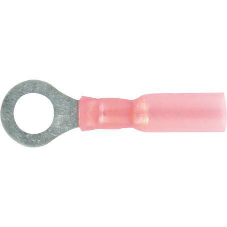 CRIMP TERMINAL RING RED ID 6.3MM HEAT SHRINKABLE 50 PCE ACX3177