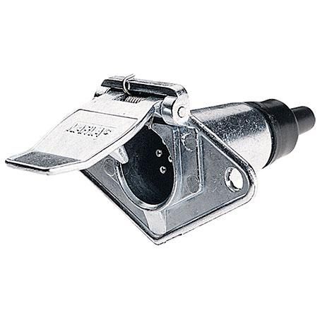 NARVA 7 PIN METAL TRAILER SOCKET 82032BL