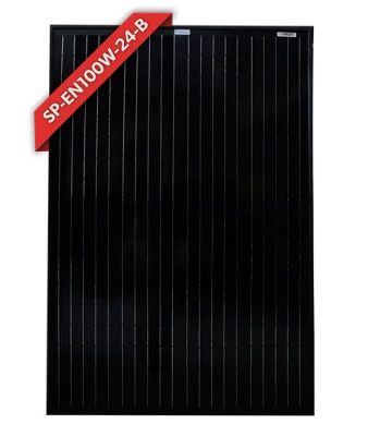 ENERDRIVE SOLAR PANEL - 100W MONO 24V BLACK FRAME SP-EN100W-B-24V