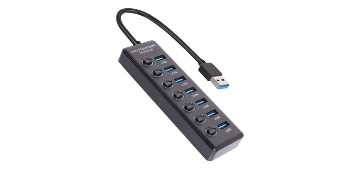 7 PORT POWERED USB HUB WITH SWITCHING D2362A