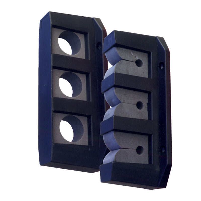 VERTICAL ROD STORAGE HOLDER BLACK PLASTIC 3 RODS 192627