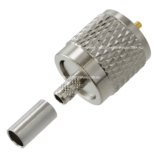 UHF MALE CRIMP CONNECTOR UHFM-CRIMP-58