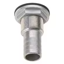 STRAIGHT THRU-HULL FITTING MARINE STAINLESS BILGE PUMP THF1INCH
