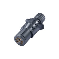 TRAILER PLUG 7 PIN SMALL ROUND JPW6301