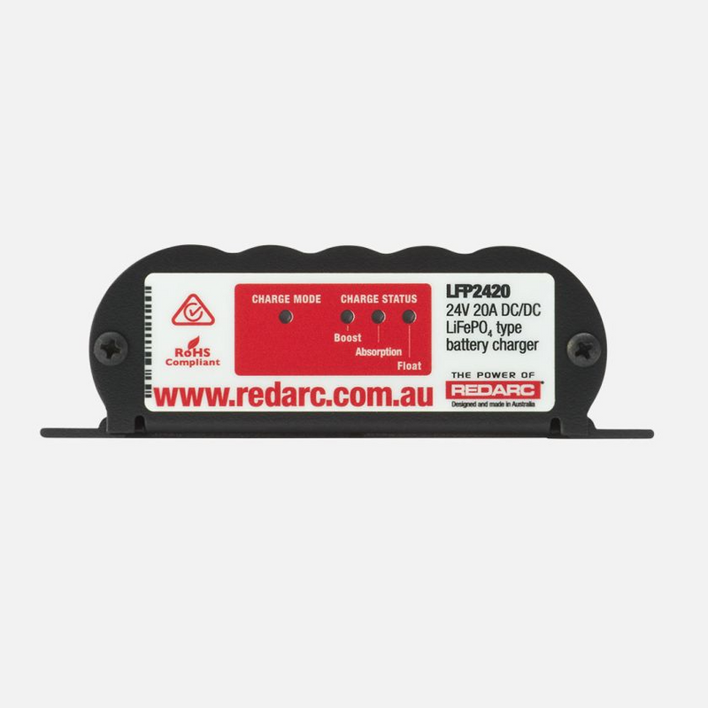 LFP2420 - REDARC LITHIUM BATTERY CHARGER - 3 STAGE 20A 9V-32V IN, 24V OUT LFP2420