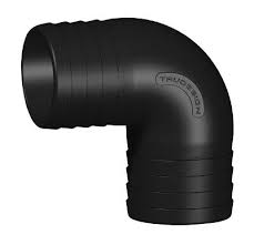 TRU DESIGN 90° ELBOW CONNECTOR 38MM BLACK 138726BLK-BLA