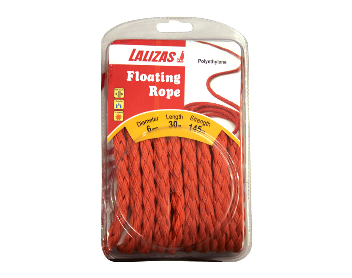 FLOATING POLYETHYLENE SAFETY ROPE 6MM X 30M RWB8727