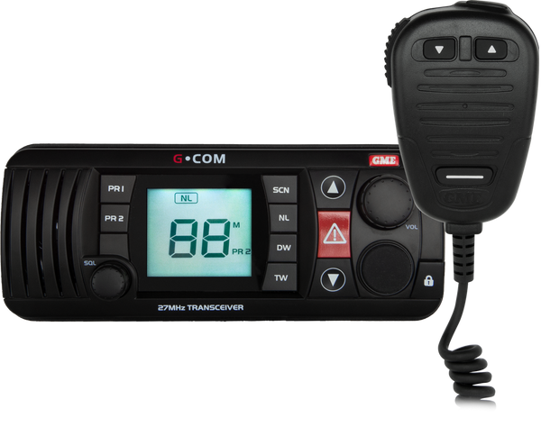 27MHZ FIXED MOUNT MARINE RADIO - BLACK GX400B