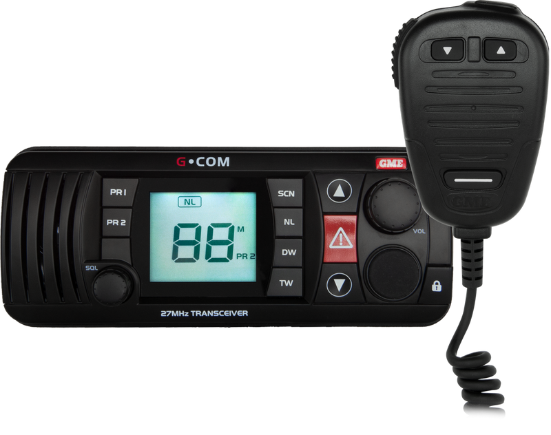 27MHZ FIXED MOUNT MARINE RADIO - BLACK GX400B