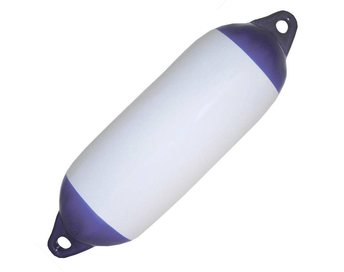 BOAT FENDER R40 WHITE/BLUE 685X215MM JPW3958MPN: SMR40DP-WHBL