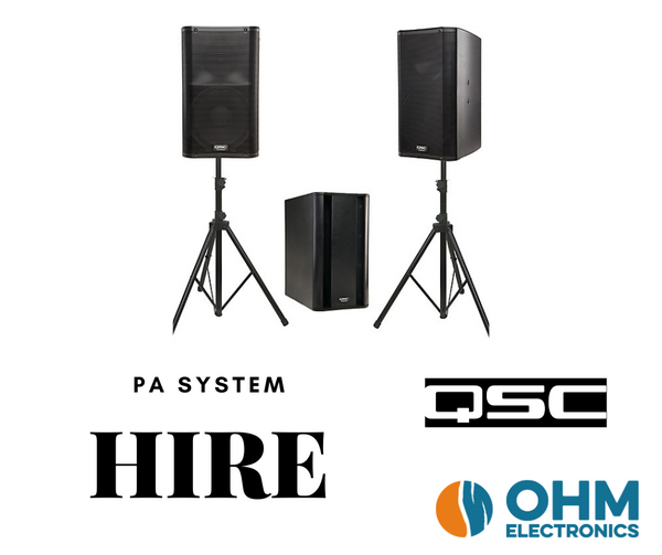 QSC COMMERCIAL PA  KIT PA HIRE KIT FULL