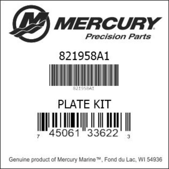 PLATE KIT 821958A1