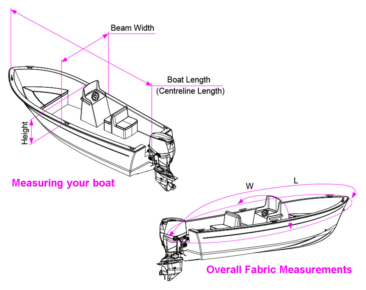 SIDE CONSOLE BOAT STORAGE & TOWING COVER 4.5-4.7 m JPW11499