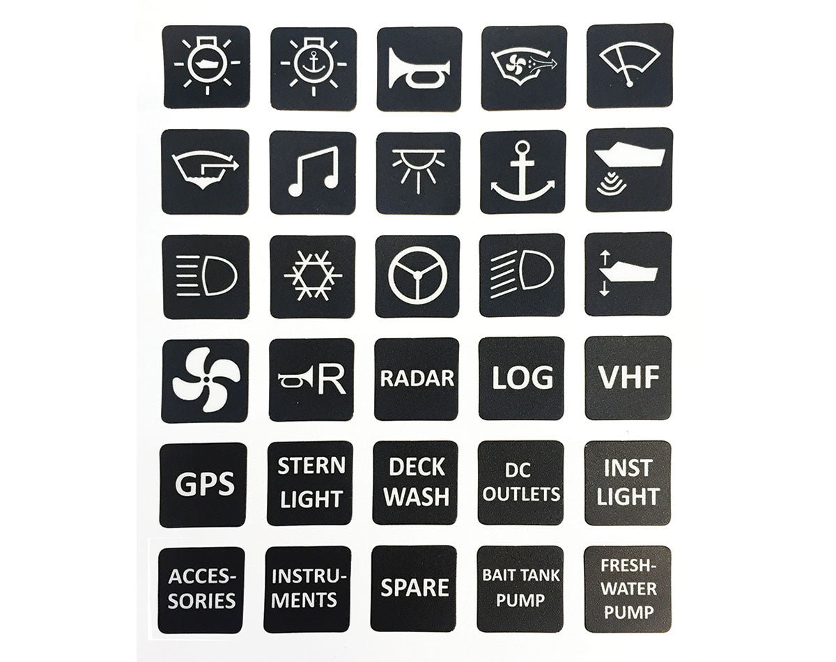 SWITCH PANEL WITH 6 GANG LED ROCKER SWITCHES JPW12972