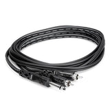 1/4 TS 6.35 MONO TO DUAL RCA Y CABLE HOS-CYR101