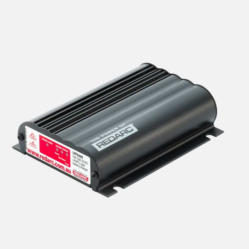 LFP2420 - REDARC LITHIUM BATTERY CHARGER - 3 STAGE 20A 9V-32V IN, 24V OUT LFP2420