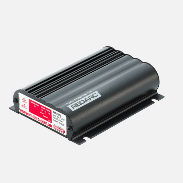 LFP2420 - REDARC LITHIUM BATTERY CHARGER - 3 STAGE 20A 9V-32V IN, 24V OUT LFP2420