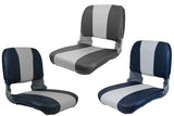 SS48 PADDED FOLDING BOAT SEAT - DARK BLUE/OFF WHITE JPW2764