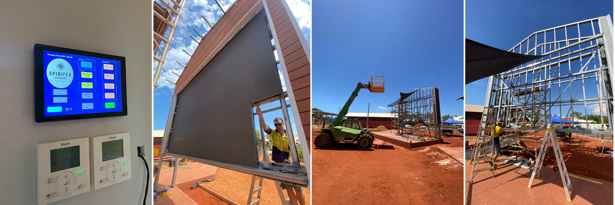 OSC Q-SYS SYSTEM + SATELLITE SCREEN RECENTLY INSTALLED AT THE SPINIFEX BREWERY IN BROOME