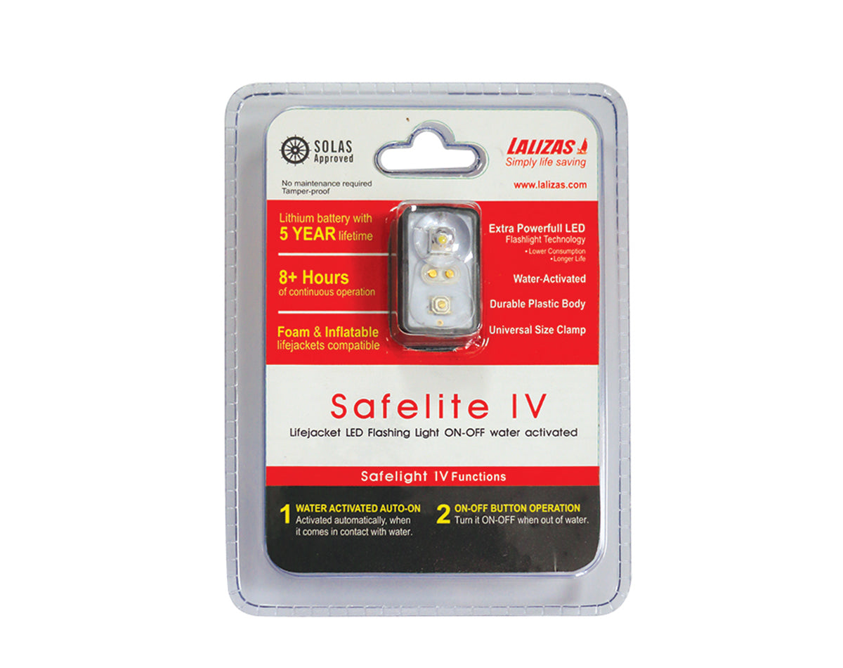 LALIZAS LED LIFE JACKET LIGHT SAFELITE 2 RWB8701