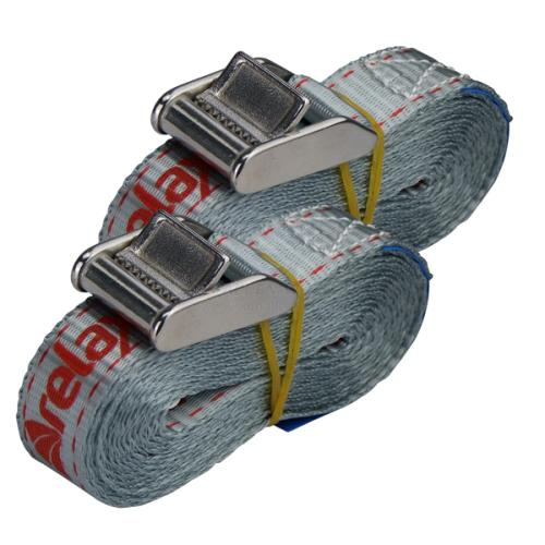 TIE DOWN 25MM WEBBING X 3.5M LOOP WITH SS CAM BUCKLE PAIR 70570