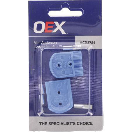 MINI ANDERSON PLUG SBS CONNECTOR KIT, 35A, BLUE  ACX2784