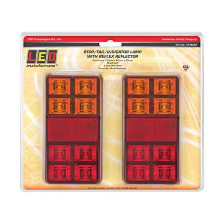 LED AUTOLAMPS 12V LED STOP/TAIL/INDICATOR LAMP 151BAR2