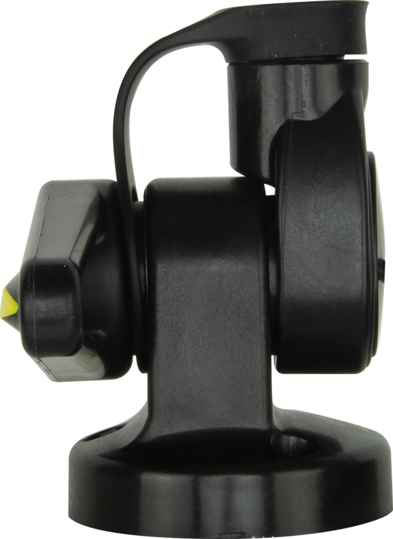 SINGLE SWIVEL ROUND ANTENNA BASE - SUIT AW36XX WHIPS - BLACK ABL015B
