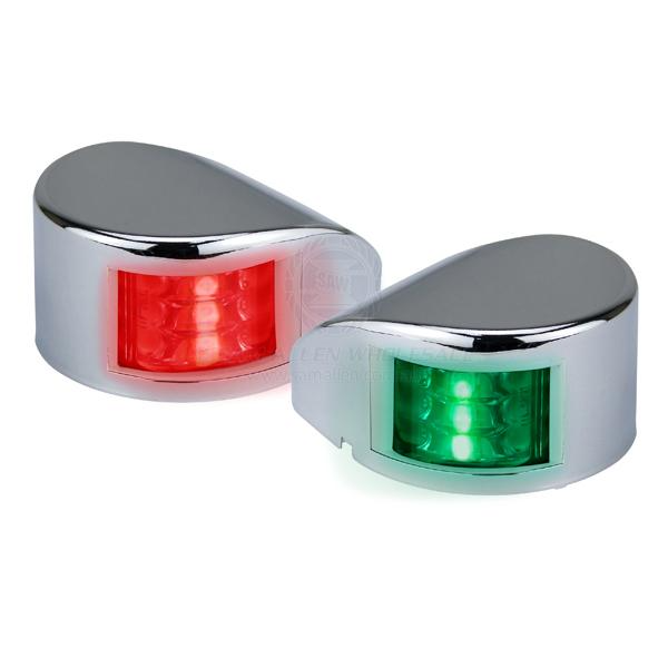 LIGHT LED NAV PORT & STAR 2NM 12V HORIZONTAL MNT WHITE WITH SS COVER 709632