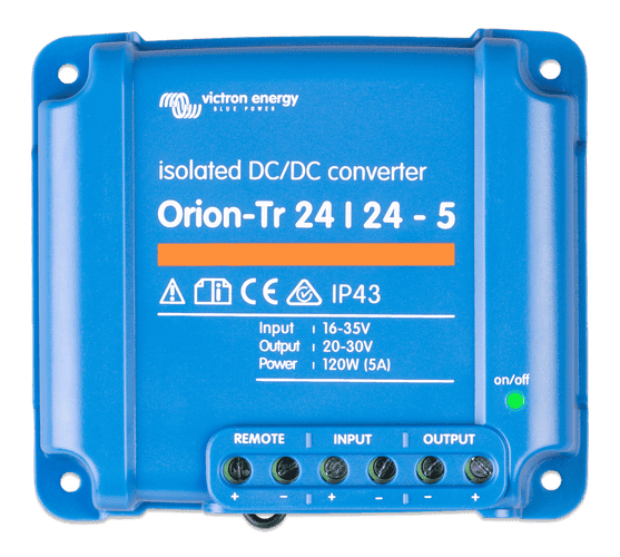 VICTRON ORION-TR 24/24-5A (120W) ISOLATED DC-DC CONVERTER ORI242410110