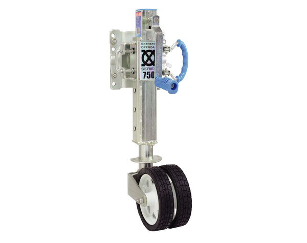 EXTREME OFF-ROAD JOCKEY WHEEL HEAVY DUTY SWIVEL 200MM WHEELS 750KG JPW6549